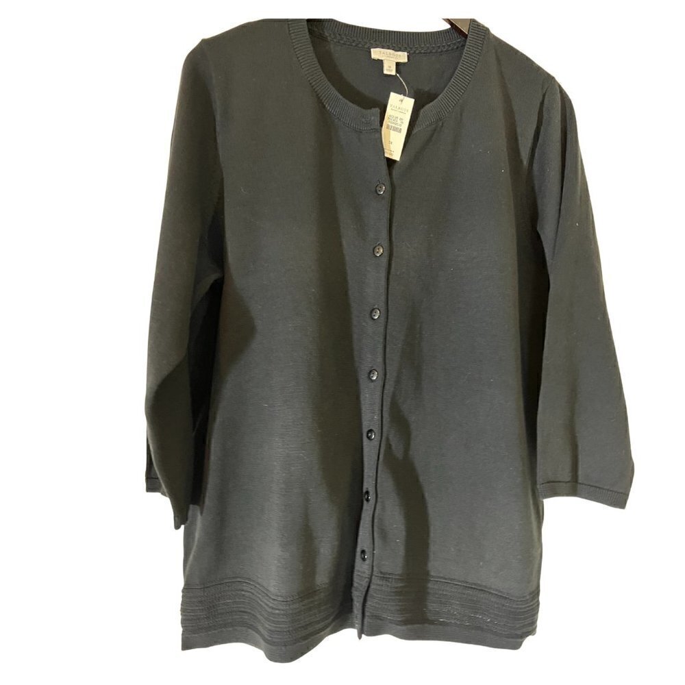Talbots Black Cardigan, 1X